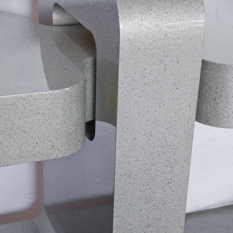 Modern Custom Laminate Console from the 1970s