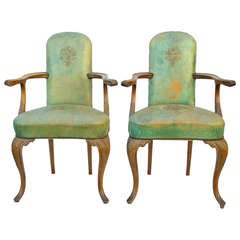 Maison Franck Pair of Side Chairs