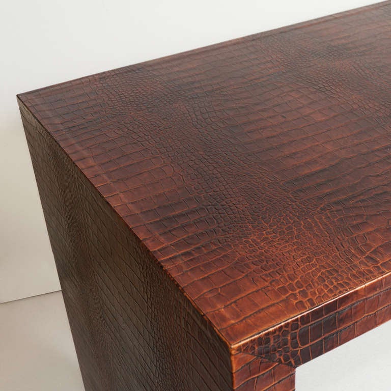 A Philip Plein Croco Embossed Desk
