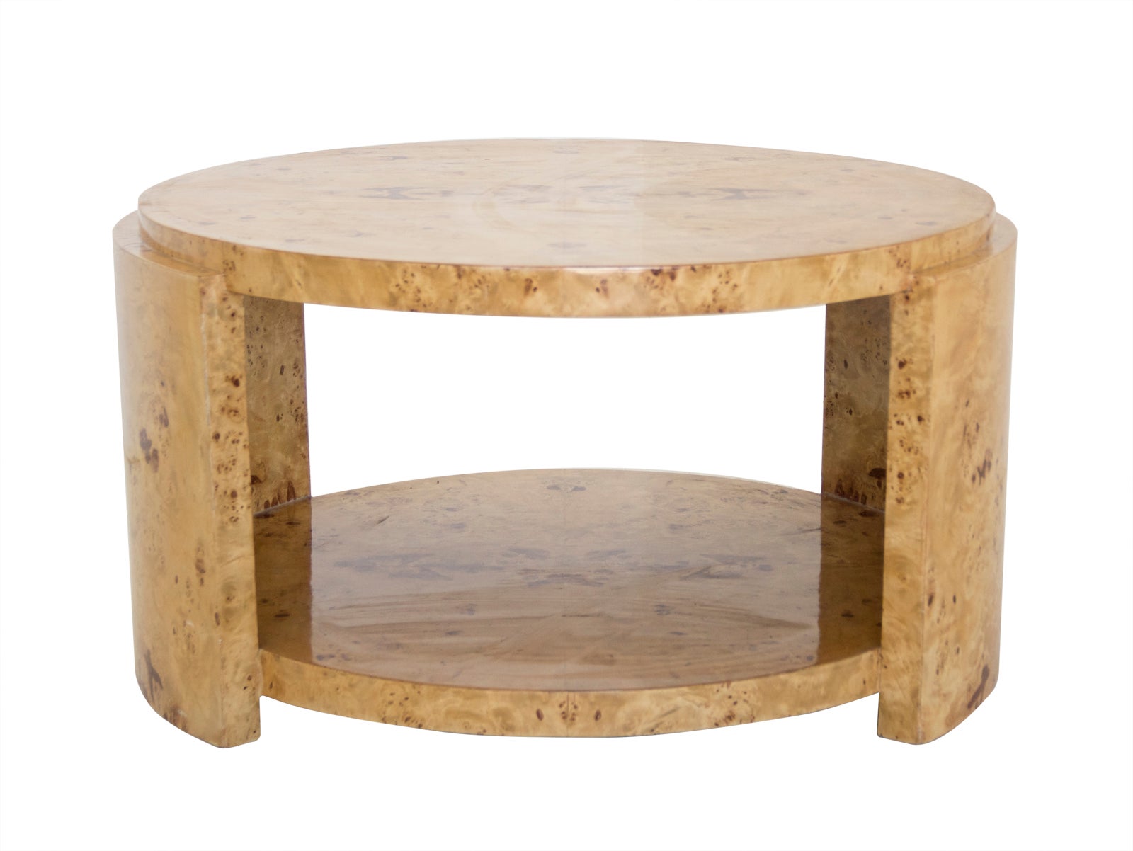 Art Deco Burr Wood Side Table