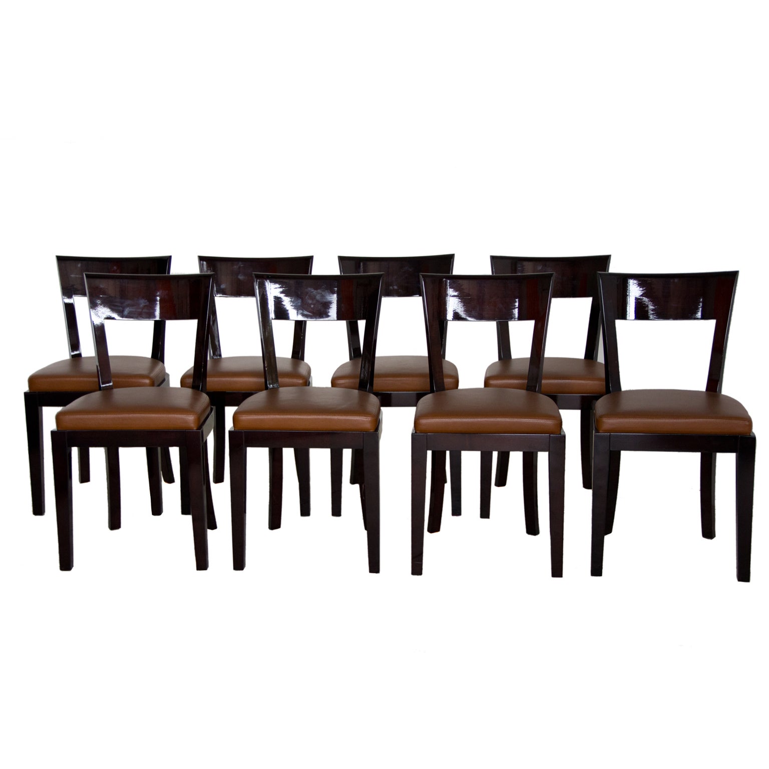 8 Hugues Chevalier Dining Chairs For Sale at 1stDibs
