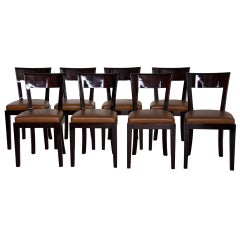 8 Hugues Chevalier Dining Chairs
