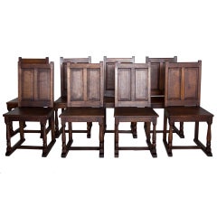 19th Century Sledge Chairs, Protestant Holland (set of 10)