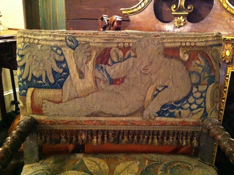 Pair of 18th c. Mahogany William and Mary Chairs