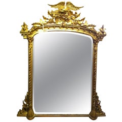 Mid 19th c. American Gilt Wood Mirror