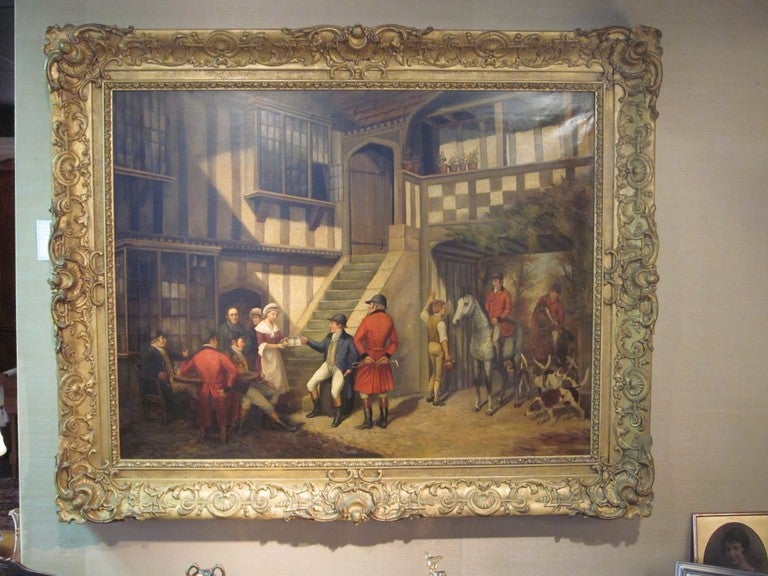19th c. Oil on Canvas by G. Higgins