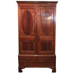 Antique 19th c. Mahogany Wardrobe