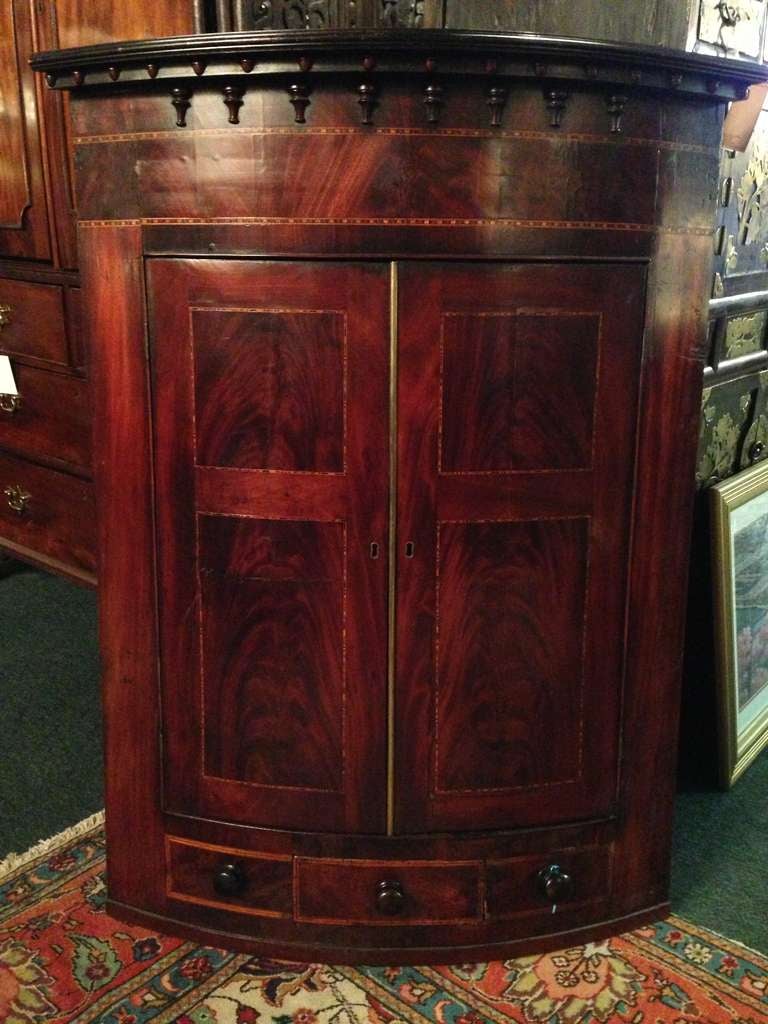 Late 18th c. Mahogany Hanging Cupboard