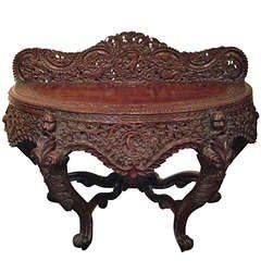 19th c. Anglo-Indian Rosewood Table