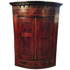 Late 18th c. Mahogany Hanging Cupboard