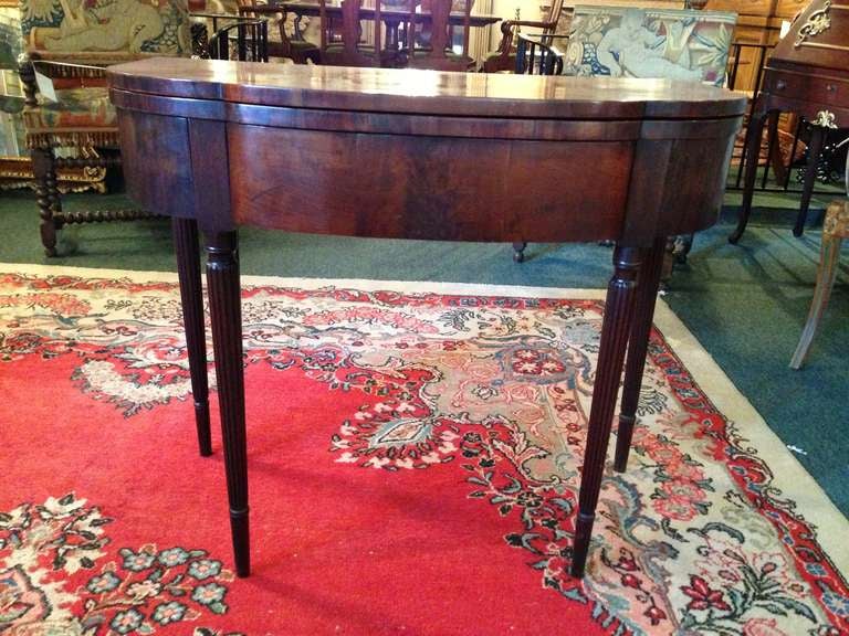 Early 20th c. Sheraton Style Card Table