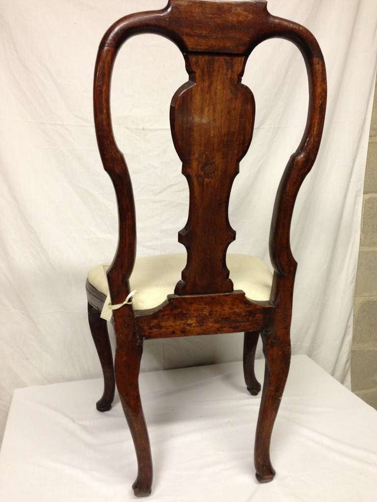 Late 18th c. Irish Chippendale Oak Chair For Sale 3