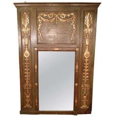 Antique 18th c. French Gilt Wood Mirror