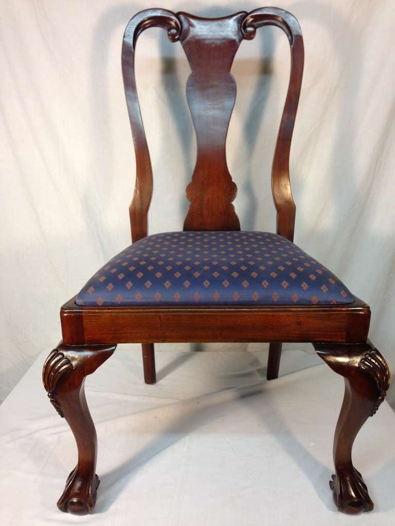 20th c. Queen Anne Mahogany Chairs