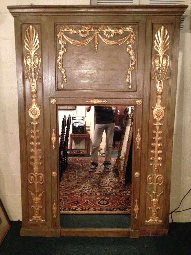 18th c. French Gilt Wood Mirror
