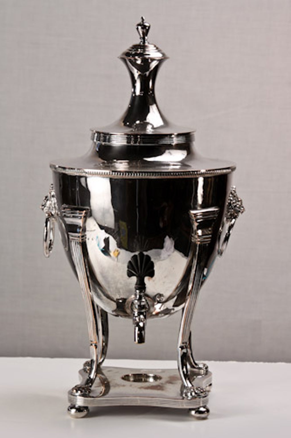 Early 19th c. Regency Sheffield Silver Samovar For Sale