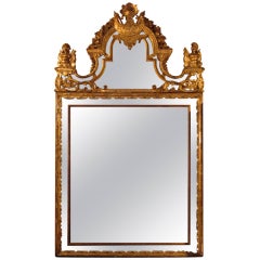 19th c. English Gilt wood Mirror