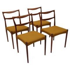 Vintage H.W. Klein for Brahmin Rosewood Dining Chairs