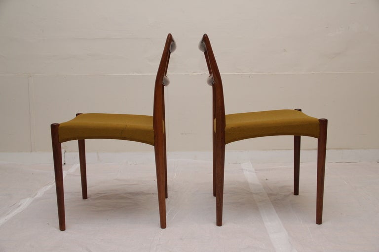 Danish H.W. Klein for Brahmin Rosewood Dining Chairs