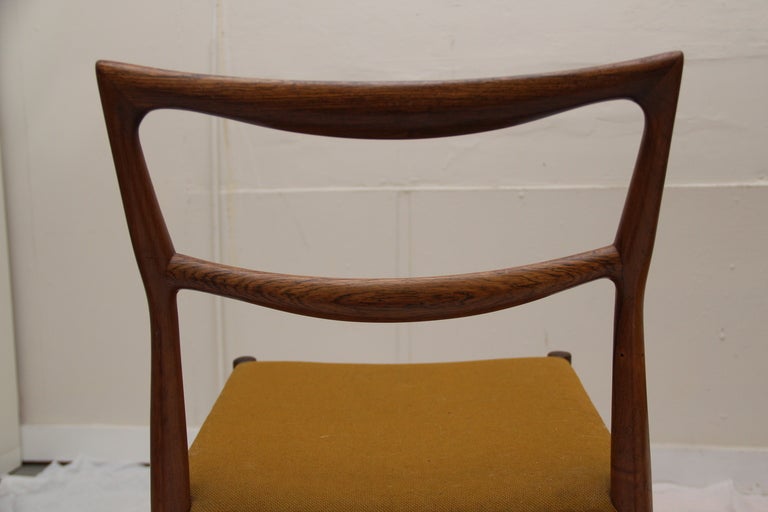 H.W. Klein for Brahmin Rosewood Dining Chairs In Good Condition In Cambridge, MA