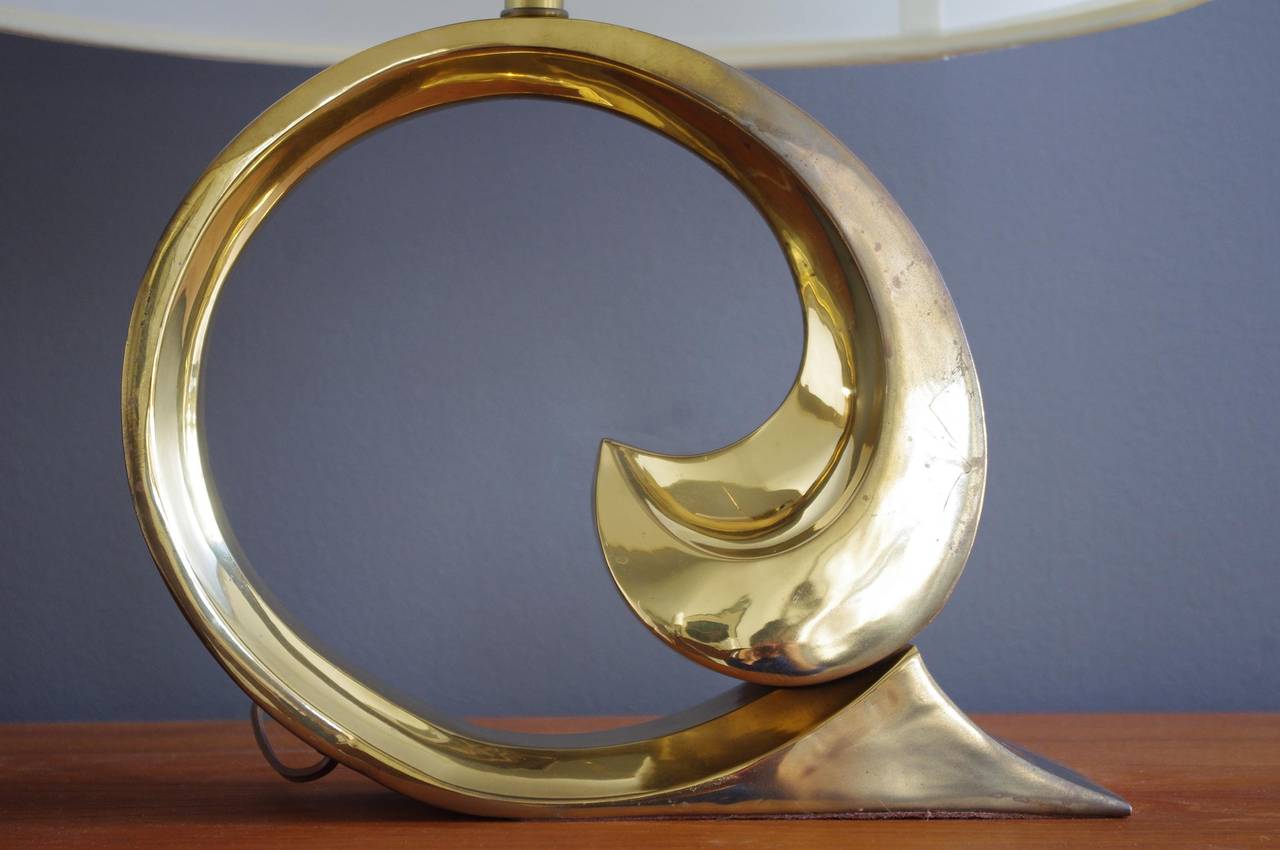 Mid-Century Modern Pierre Cardin Brass Table Lamp