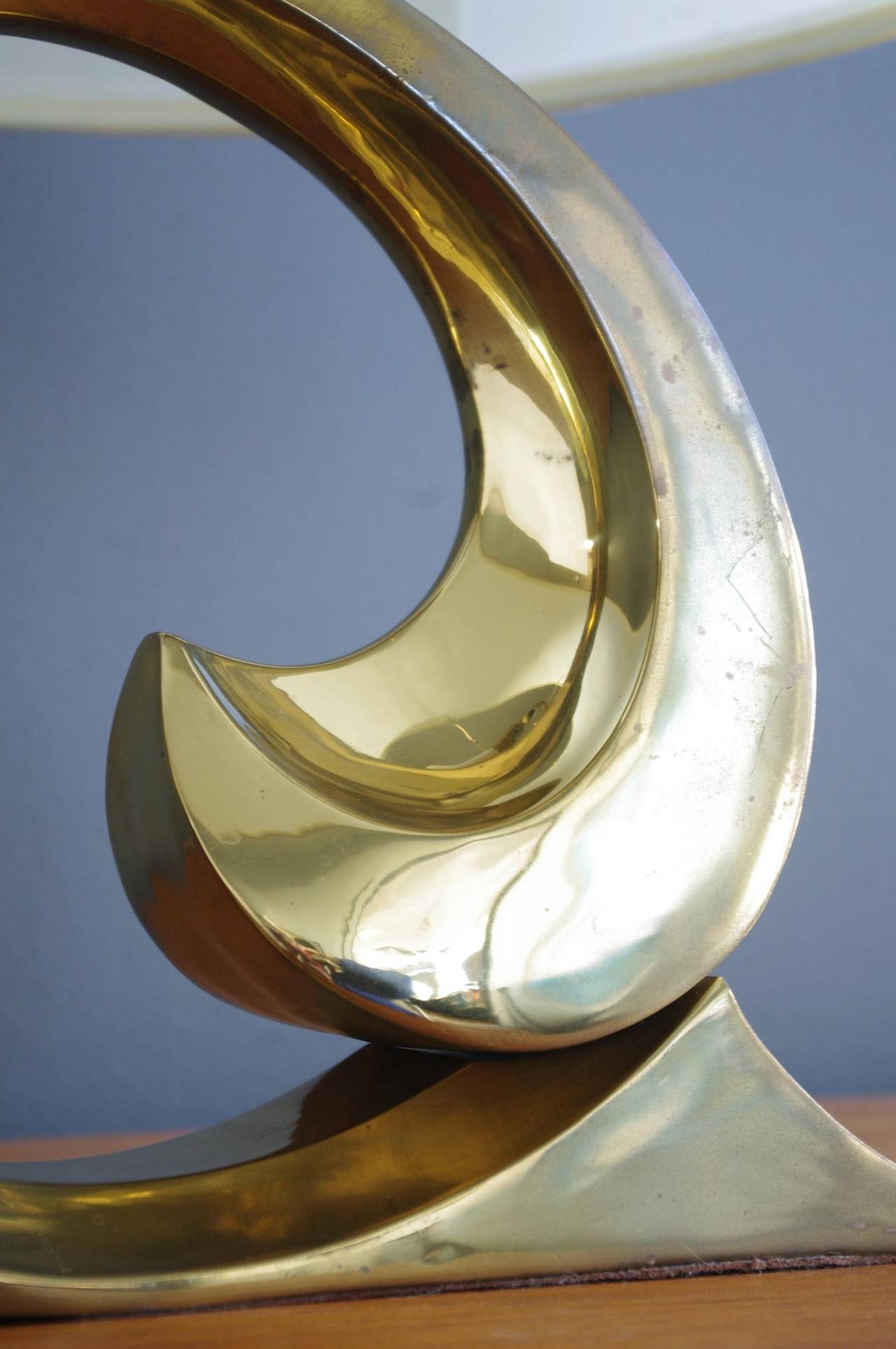 American Pierre Cardin Brass Table Lamp