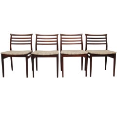 Set Four Neils Moller Rosewood Dining Chairs