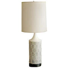 Graphic Black and White Table Lamp
