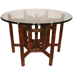 McGuire Reeded Bamboo Table