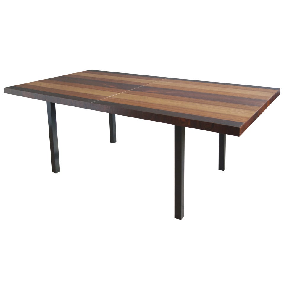 Milo Baughman "Candy Stripe" Dining Table for Directional