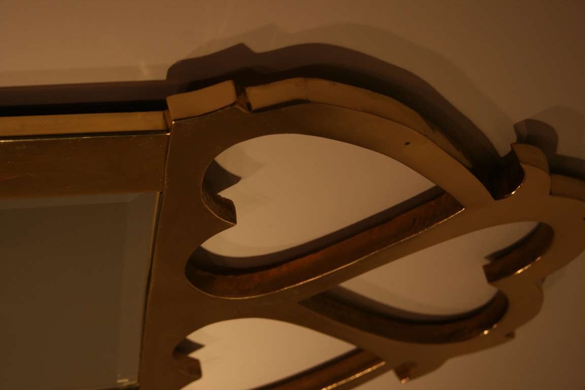 Mid-20th Century Brass Mastercraft Mirror For Sale