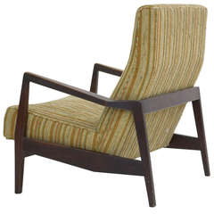 Lounge Chair with Walnut Frame by Jens Risom