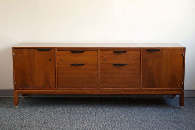 Walnut Credenza by Jens Risom for Jens Risom Design Inc.