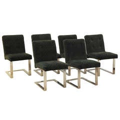Set of Six Milo Baughman Dining Chairs