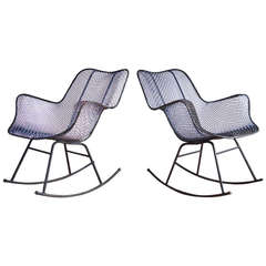 Pair of "Sculptura" Rocking Chairs by Russell Woodard