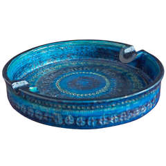 Aldo Londi "Rimini Blu" Ceramic Ashtray for Bitossi