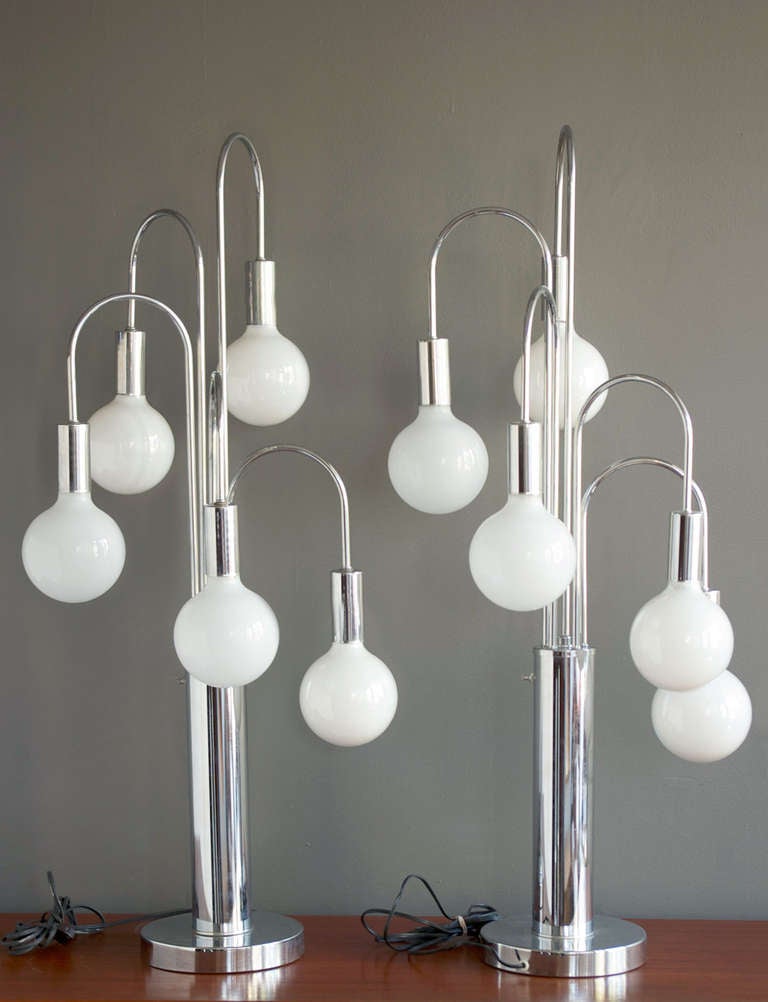 A pair of chrome 