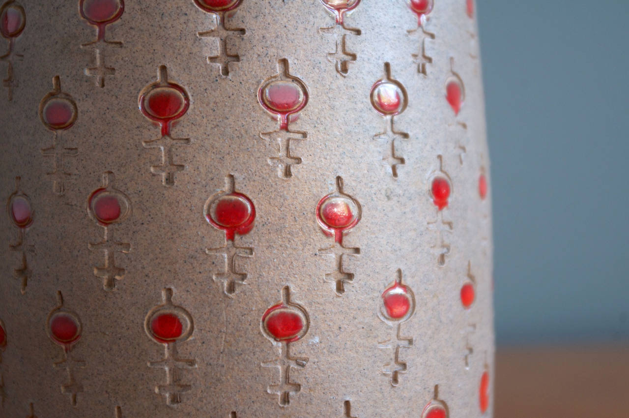 Mid-Century Modern Ceramic Vase by Alvino Bagni for Raymor