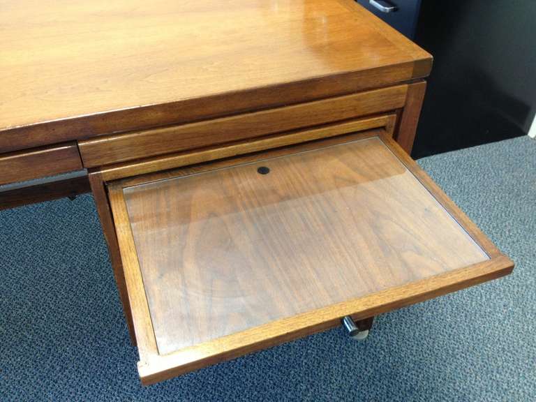 Jens Risom Walnut Executive Desk 1