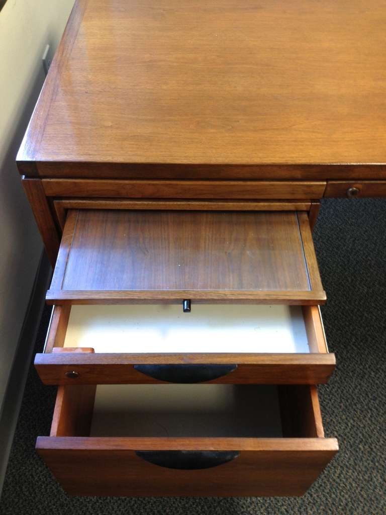 Mid-20th Century Jens Risom Walnut Executive Desk