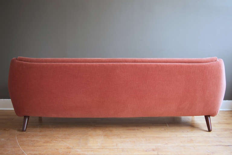 Danish Mohair Sofa in the Style of Kurt Østervig In Excellent Condition In Cambridge, MA