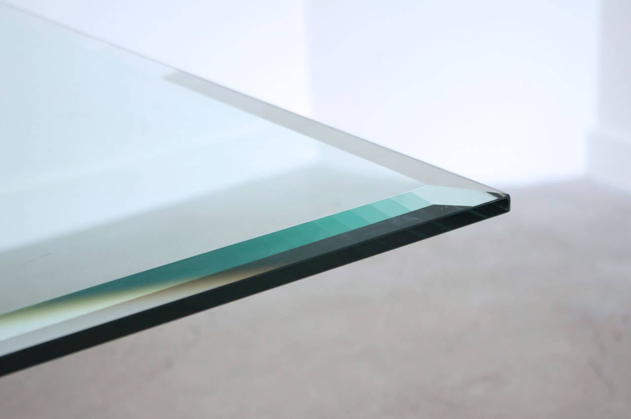 Late 20th Century Lucite and Glass Dining Table by Karl Springer