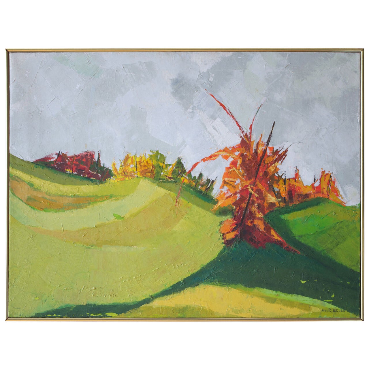 Mid-Century Landscape Painting by Mucci Patocchi Staglieno