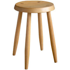 Oak Milking Stool by Charles Webb