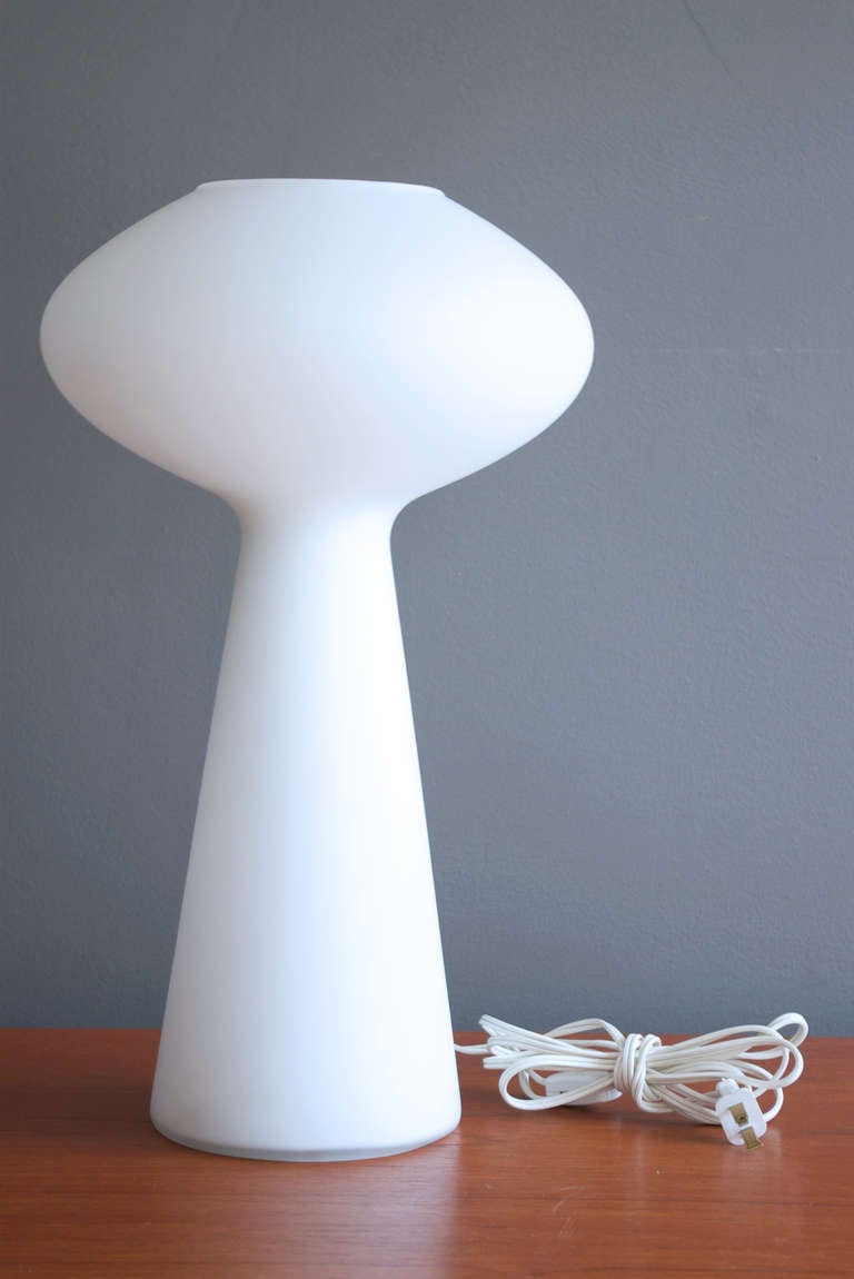 Mid-Century Modern Glass Table Lamp by Lisa Johansson-Pape