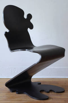 Set of Four "Pantonic 5010" Chairs by Verner Panton for Studio Hag