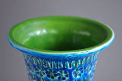 Aldo Londi "Rimini Blue" Vase for Bitossi