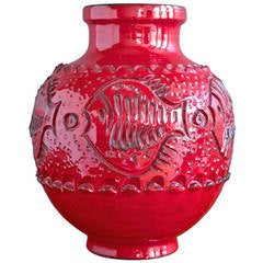Ceramic Vase by Aldo Londi for Bitossi