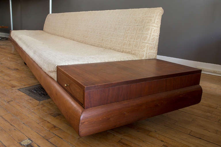 Mid-Century Modern Adrian Pearsall for Crafts Associates Custom Walnut Sofa