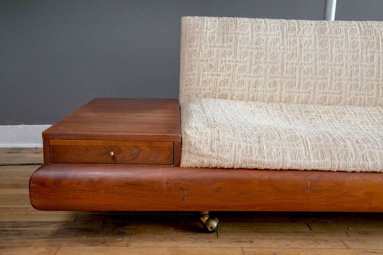 Mid-20th Century Adrian Pearsall for Crafts Associates Custom Walnut Sofa